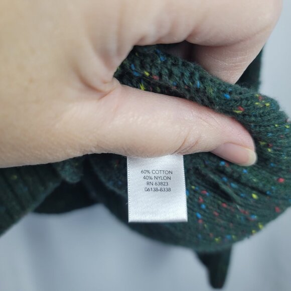 Christopher & Banks Cardigan Sweater Women's Size Small Green with Flecks - Picture 8 of 14